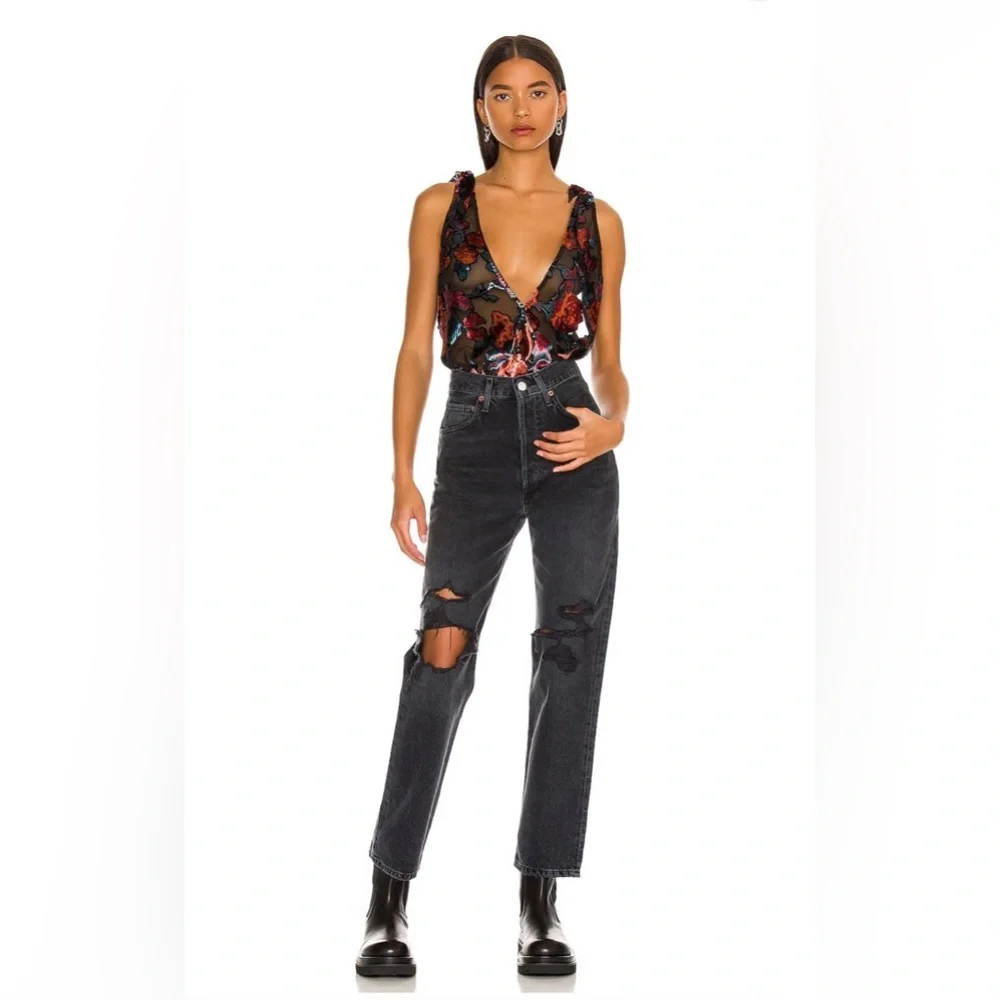 Free People Tied To You Tank-Dark Combo